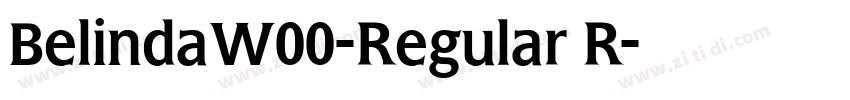 BelindaW00-Regular R字体转换